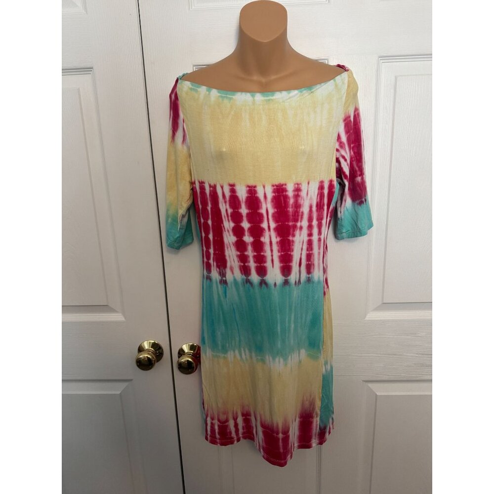 Zen Knits Womens Size S Tie Dye Dress